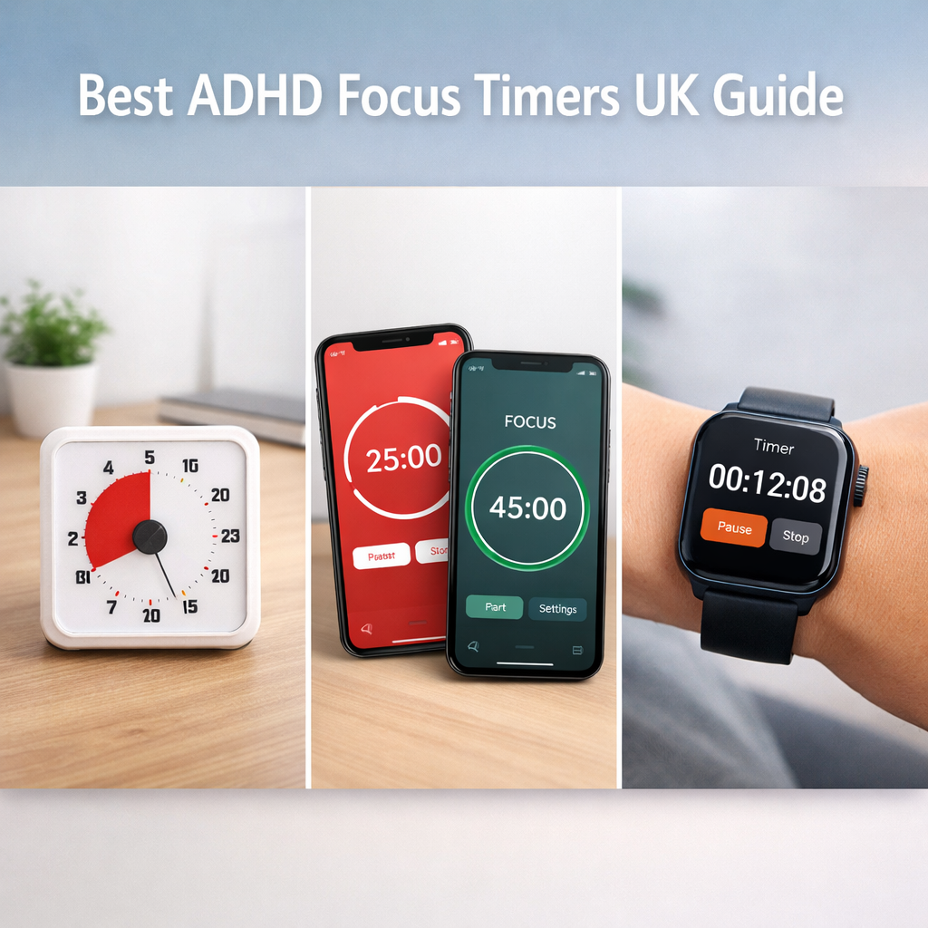 best ADHD focus timers UK visual timers apps and smartwatch reminders