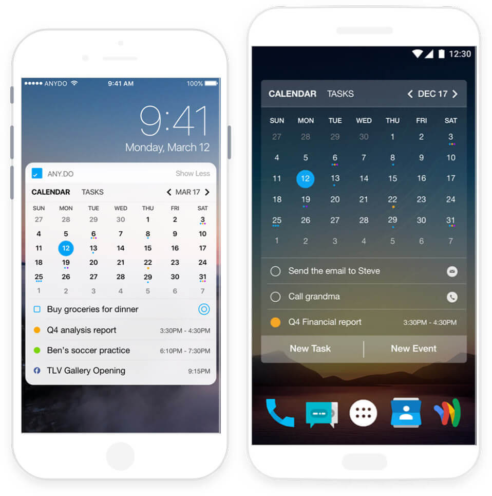 Any.do Calendar app for tasks reminders and ADHD planning
