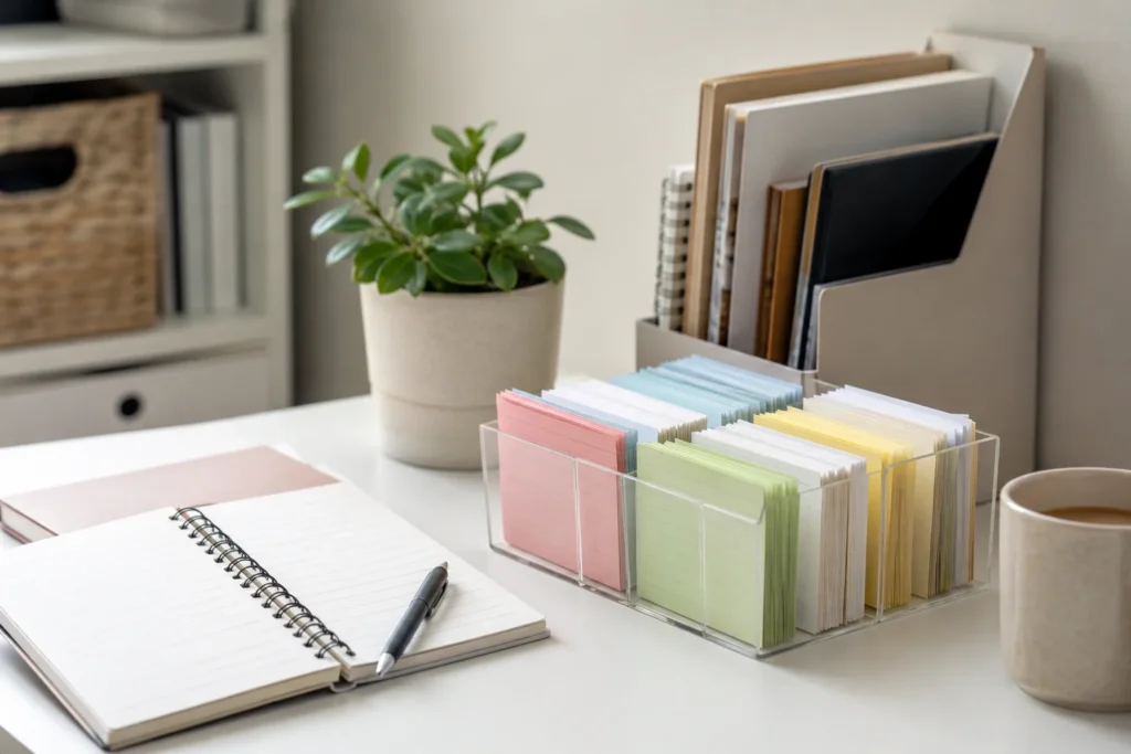 How to Organise Notes Without Creating More Clutter using a simple ADHD-friendly system