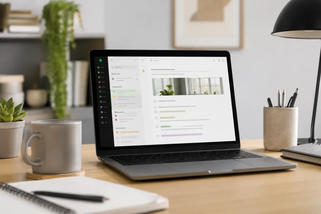 Evernote note-taking tool for ADHD organisation