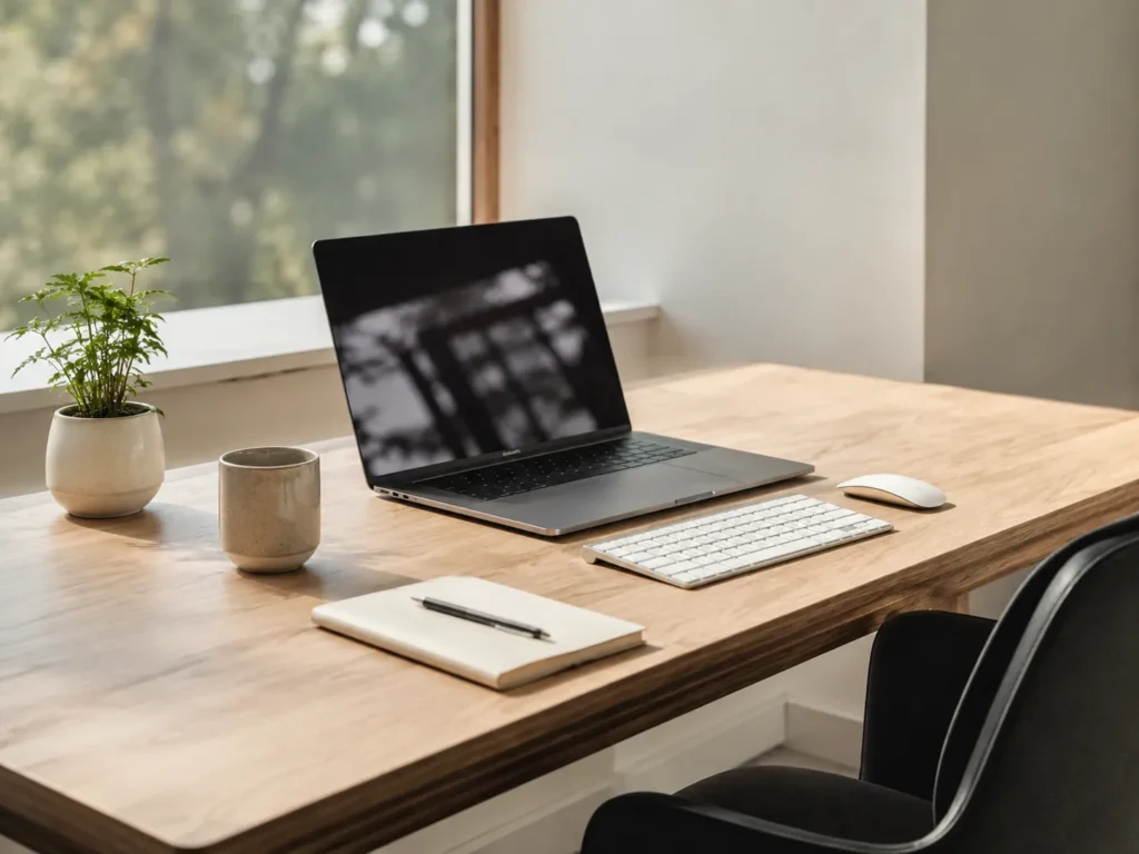 Minimalist Desk Setups for ADHD Adults with a calm and practical workspace
