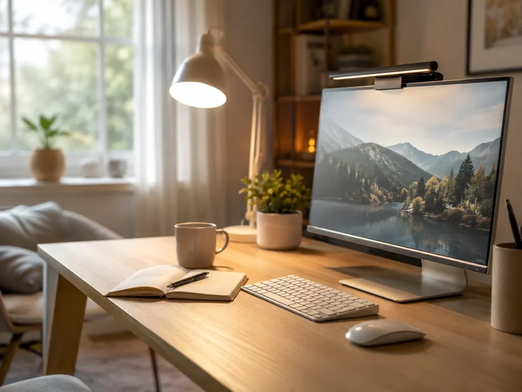 Why Lighting Matters for ADHD Productivity in a calm home workspace